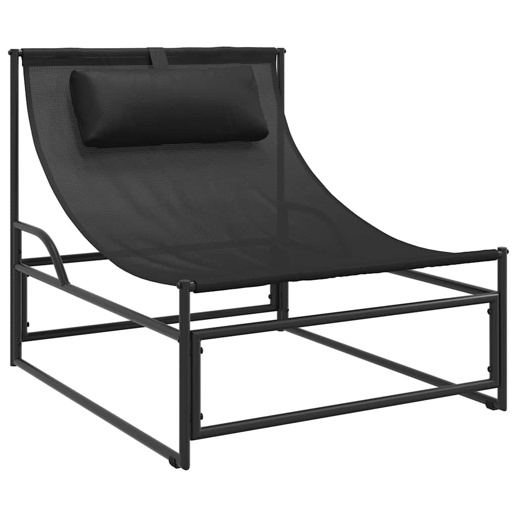 Garden Lounger Chair Anthracite 87x74x73 cm Steel and Textilene